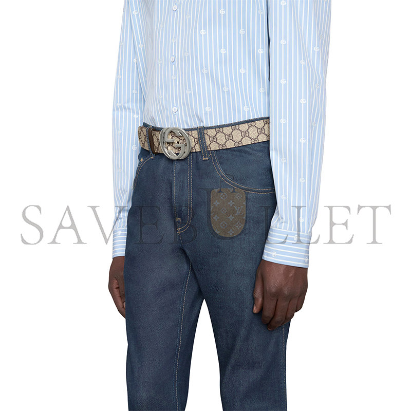 GUCCI BELT WITH INTERLOCKING G BUCKLE 411924